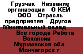 Грузчик › Название организации ­ О’КЕЙ, ООО › Отрасль предприятия ­ Другое › Минимальный оклад ­ 25 533 - Все города Работа » Вакансии   . Мурманская обл.,Мончегорск г.